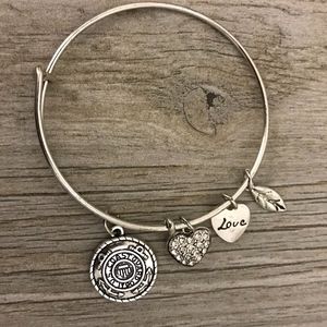 U S Coast Guard Academy Gift Charm Bangle Bracelet
